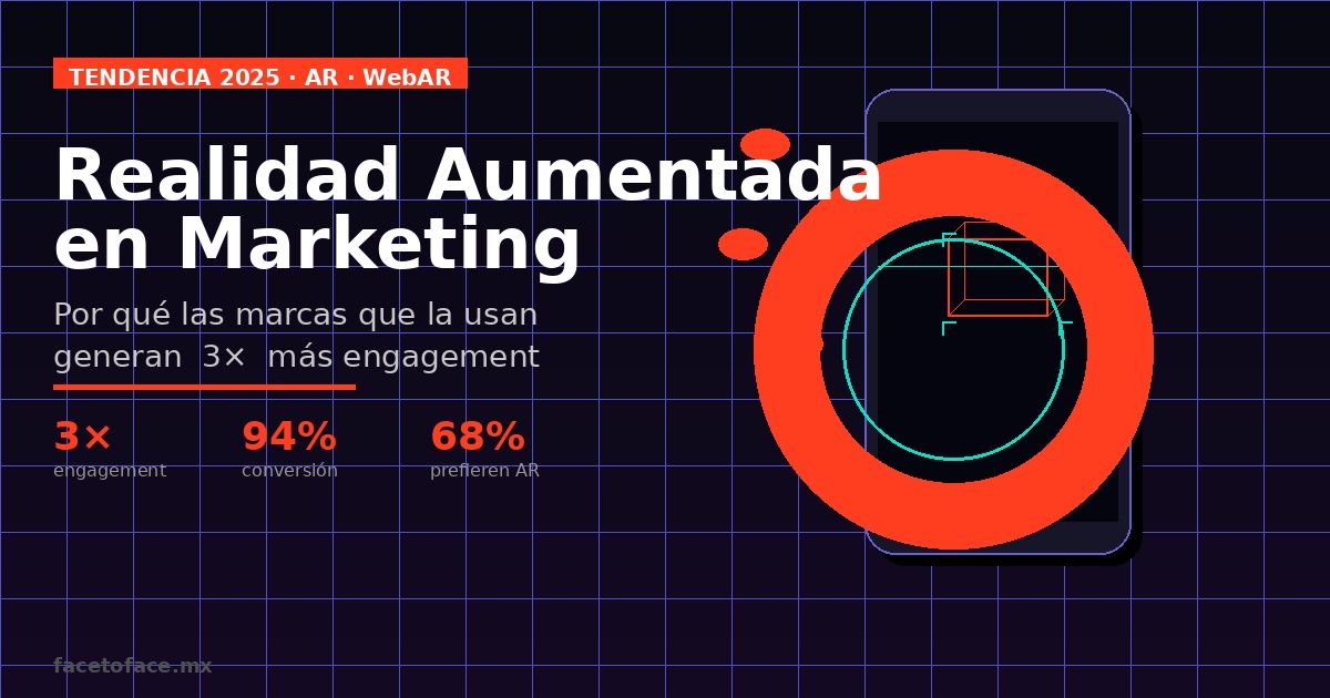 Realidad Aumentada en Marketing: Por qué las marcas que la usan generan 3× más engagement